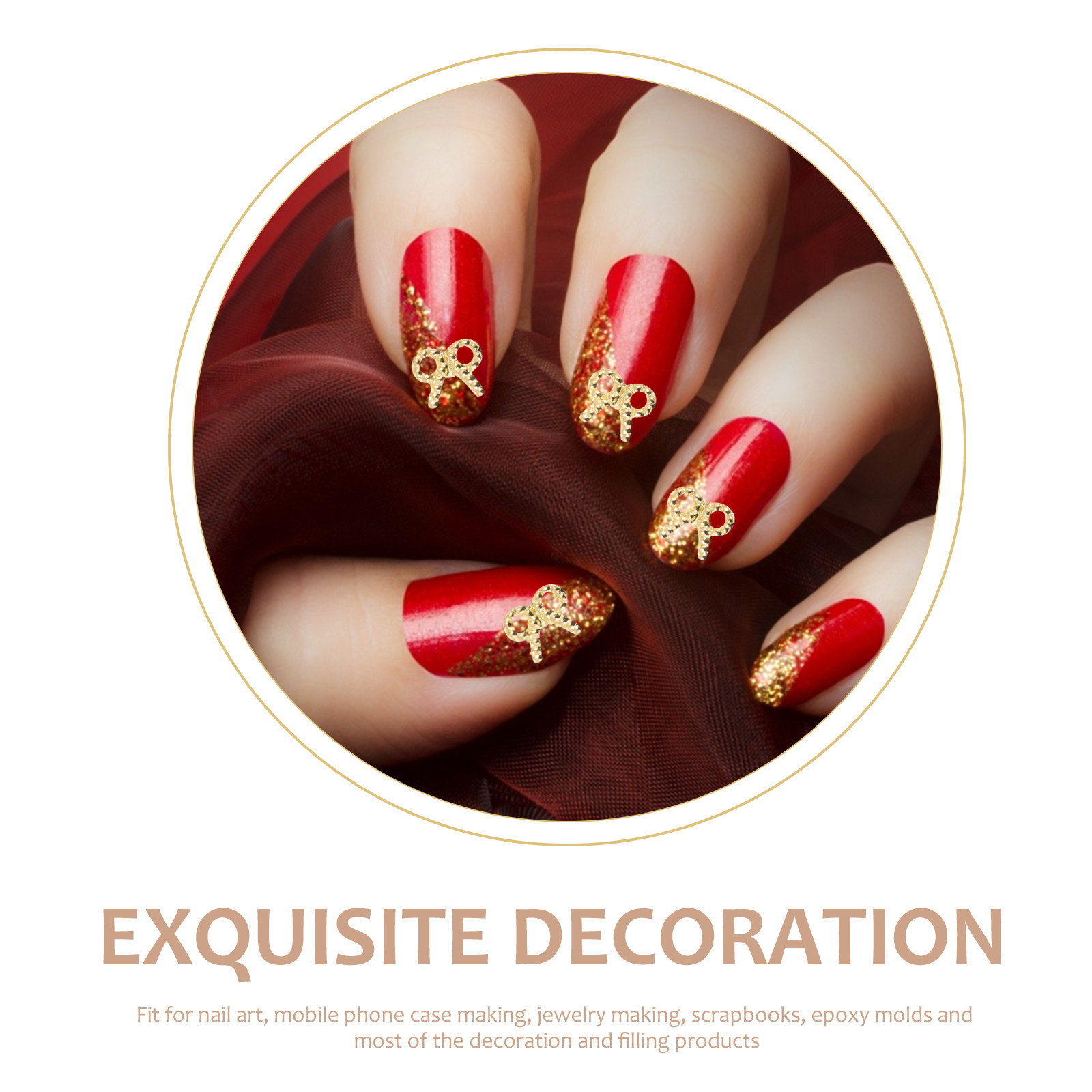 Resin Craft Supplies - 3 scatole di adesivi in lega