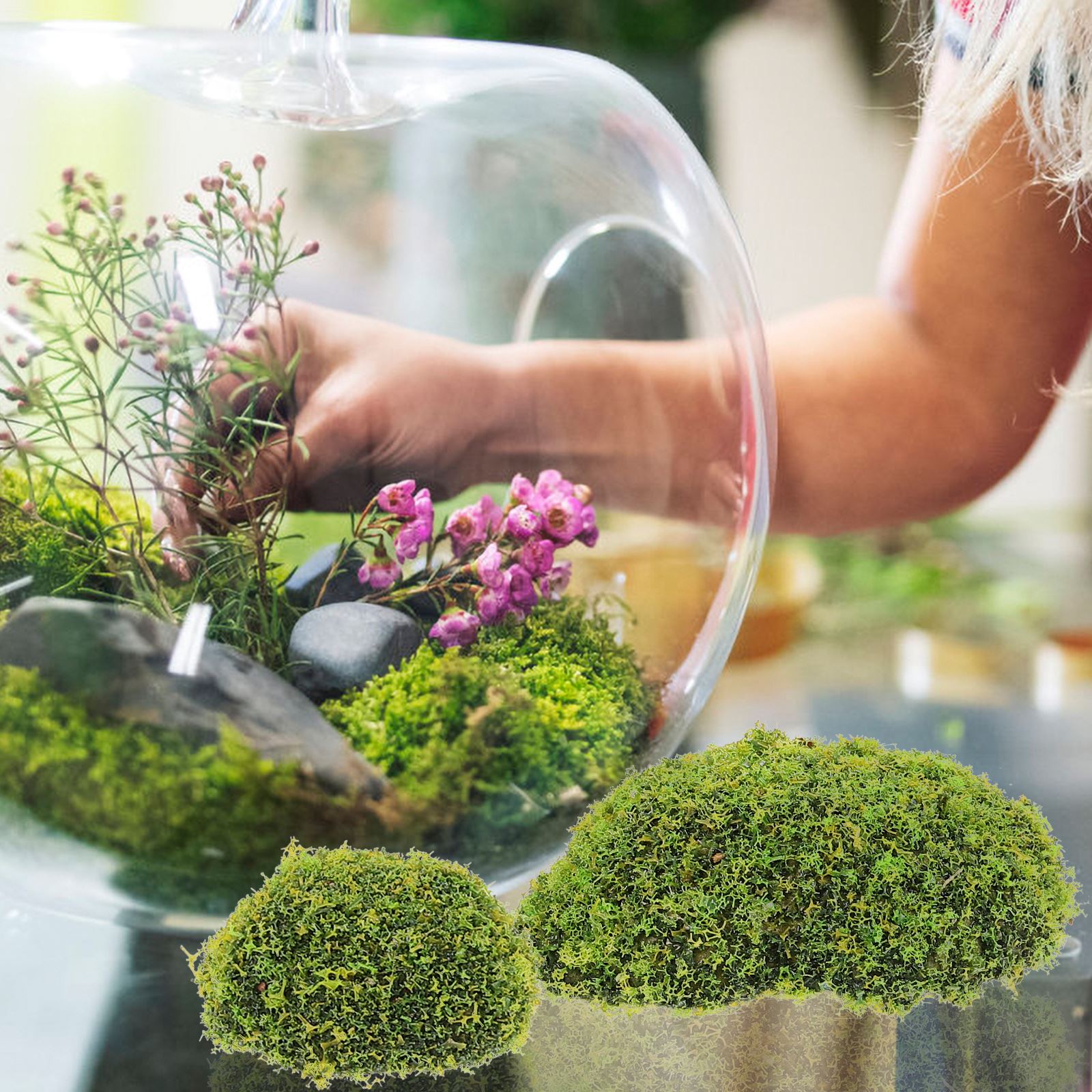 12 pezzi di muschio artificial - Terrarium Moss Art recensione e prezzo